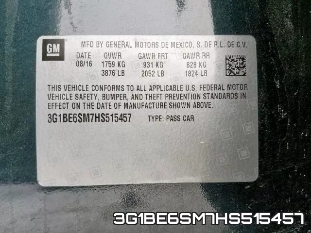 3G1BE6SM7HS515457