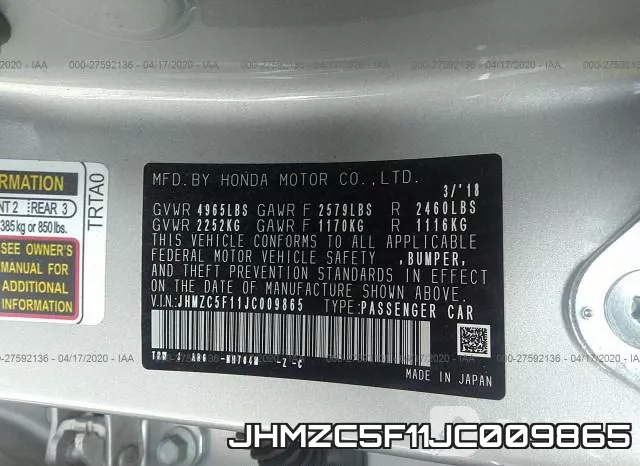 JHMZC5F11JC009865
