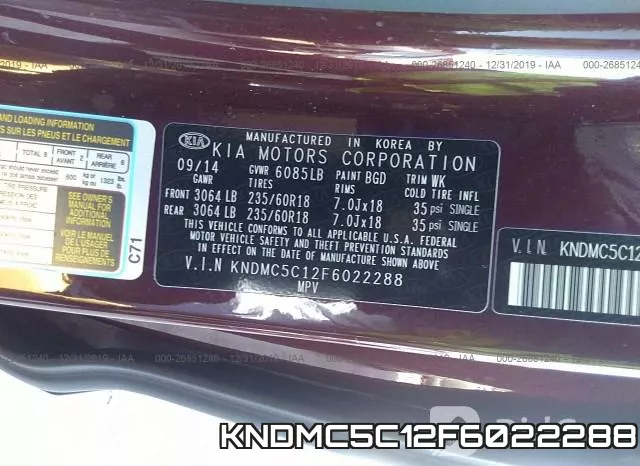 KNDMC5C12F6022288