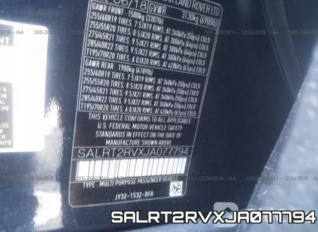 SALRT2RVXJA077794