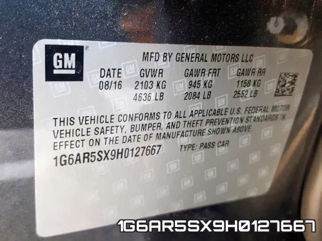 1G6AR5SX9H0127667