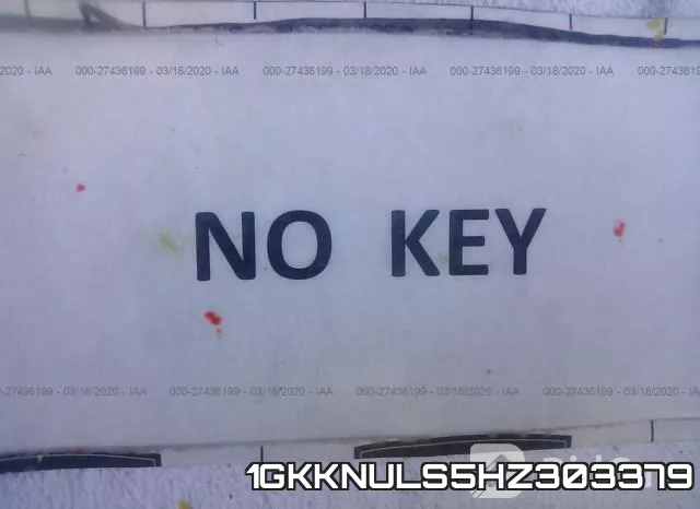 1GKKNULS5HZ303379