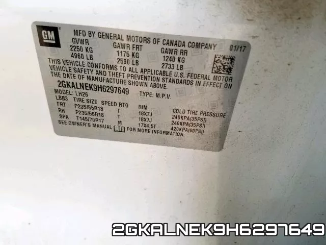 2GKALNEK9H6297649
