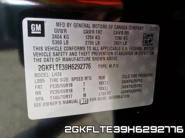 2GKFLTE39H6292776