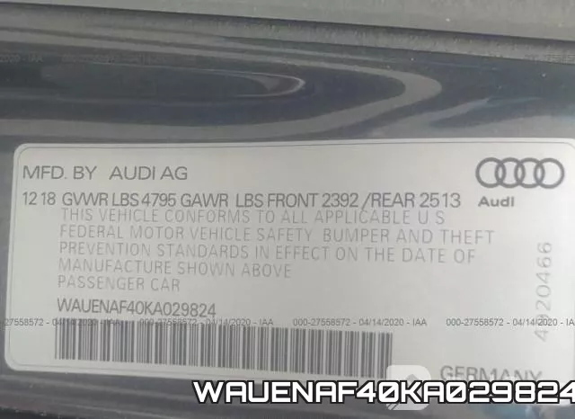 WAUENAF40KA029824