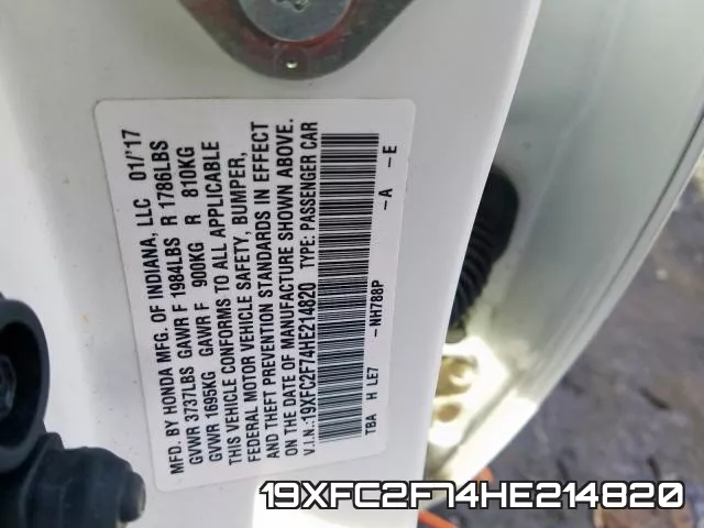 19XFC2F74HE214820