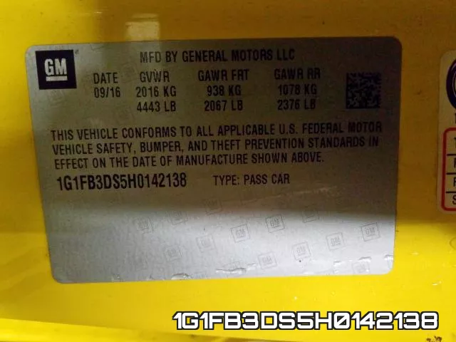 1G1FB3DS5H0142138