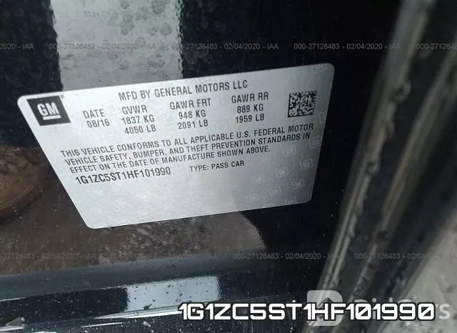 1G1ZC5ST1HF101990