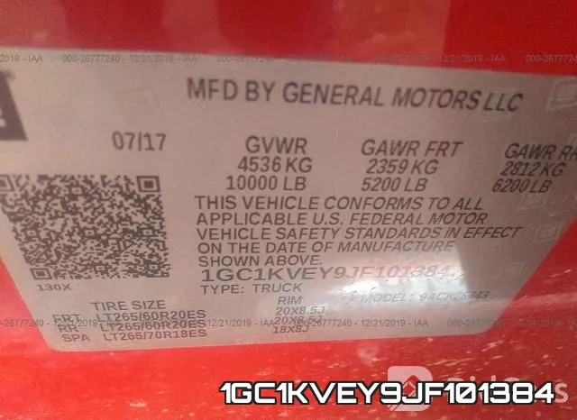 1GC1KVEY9JF101384