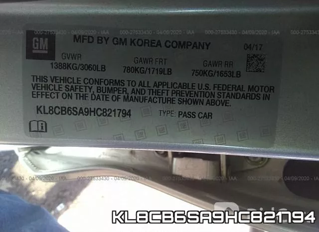 KL8CB6SA9HC821794