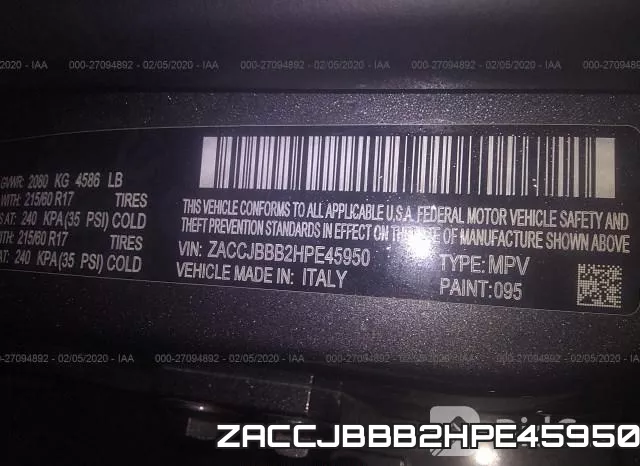 ZACCJBBB2HPE45950