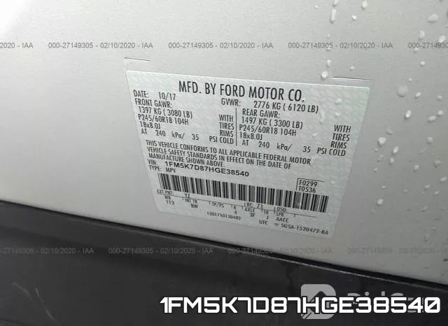 1FM5K7D87HGE38540