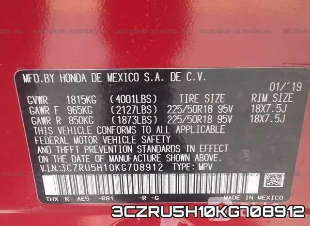 3CZRU5H10KG708912
