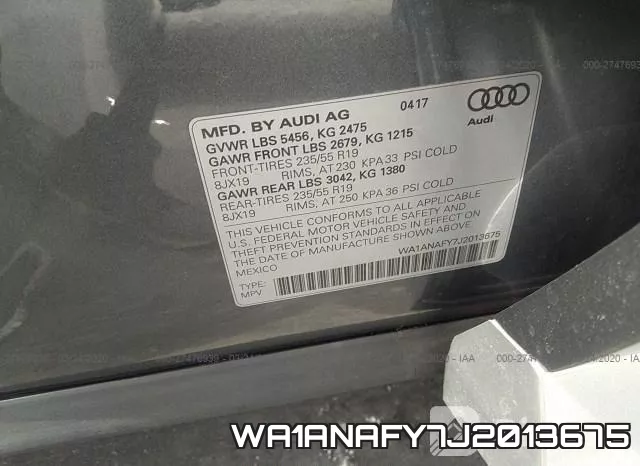 WA1ANAFY7J2013675