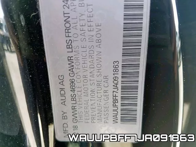 WAUUPBFF7JA091863