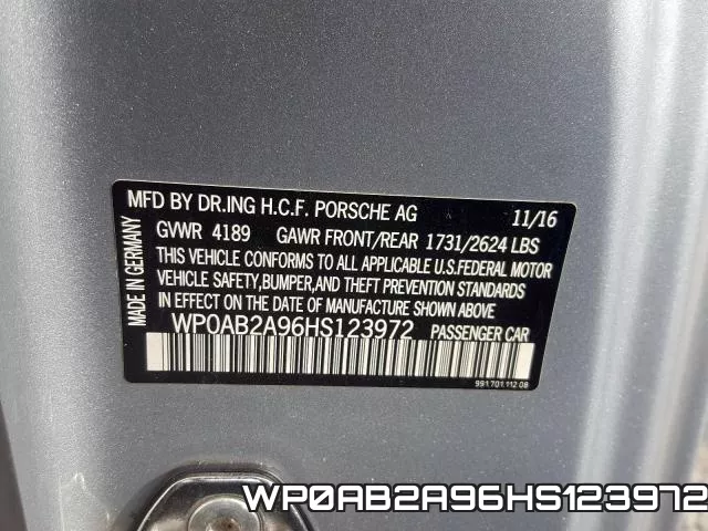 WP0AB2A96HS123972