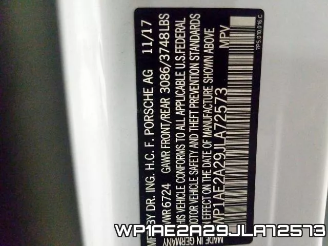 WP1AE2A29JLA72573