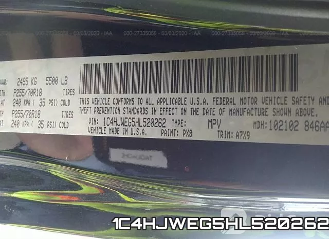 1C4HJWEG5HL520262