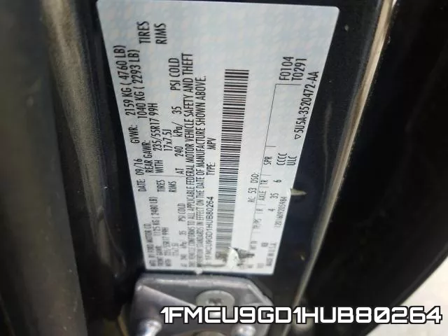 1FMCU9GD1HUB80264