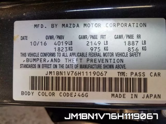 JM1BN1V76H1119067