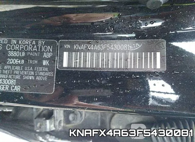 KNAFX4A63F5430081