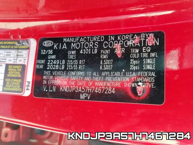 KNDJP3A57H7467284