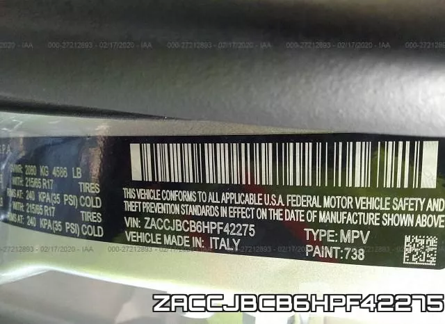 ZACCJBCB6HPF42275