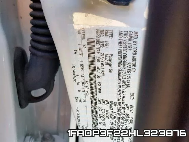 1FADP3F22HL323876
