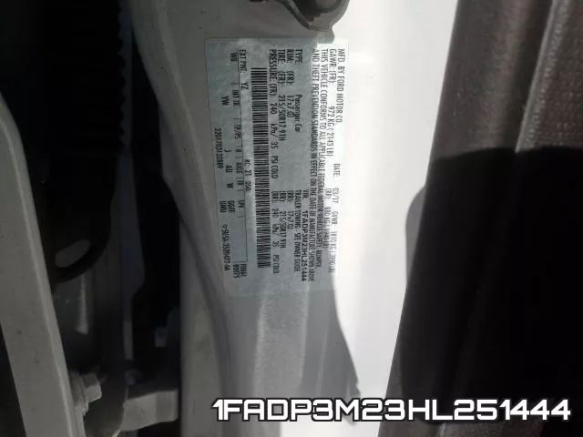 1FADP3M23HL251444