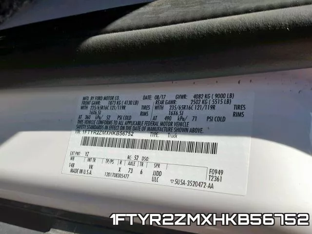 1FTYR2ZMXHKB56752