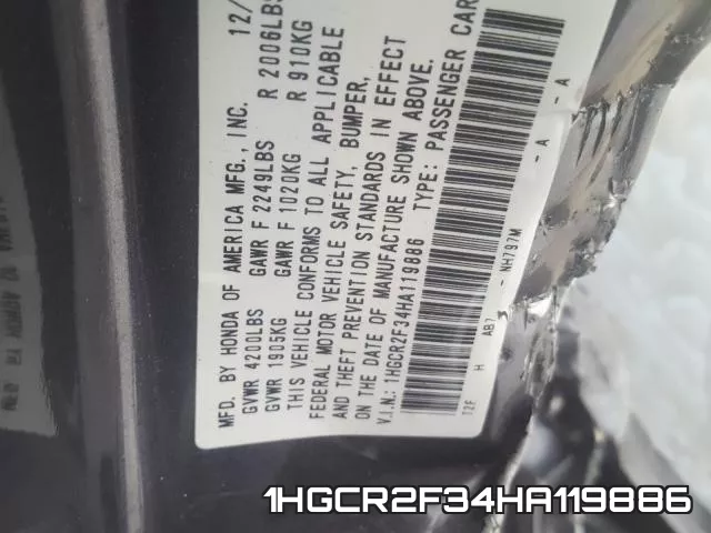 1HGCR2F34HA119886