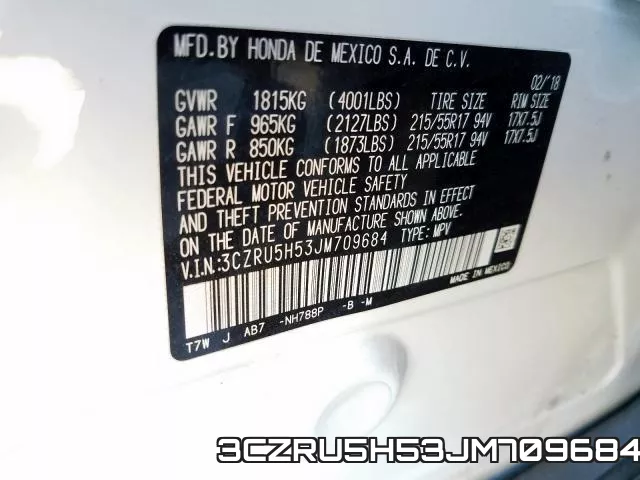 3CZRU5H53JM709684