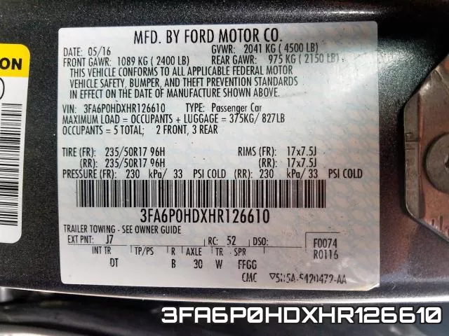 3FA6P0HDXHR126610