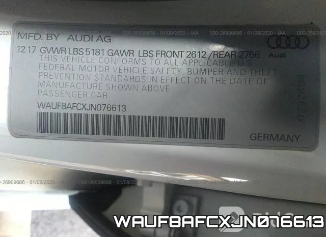 WAUF8AFCXJN076613