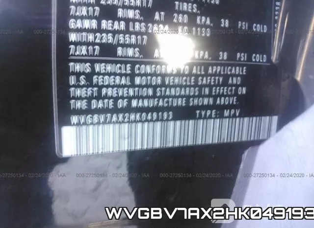 WVGBV7AX2HK049193