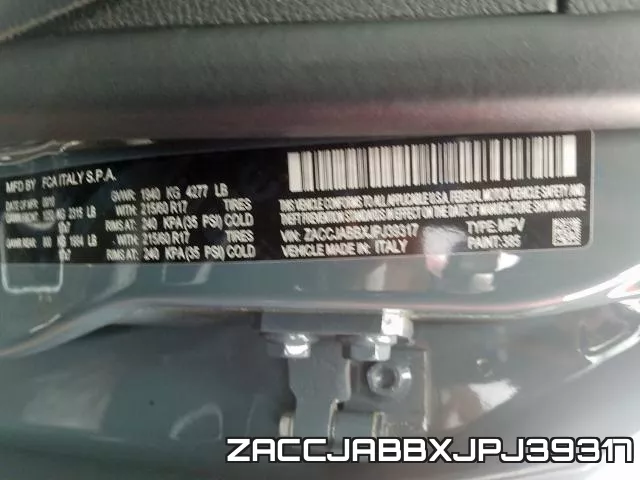 ZACCJABBXJPJ39317