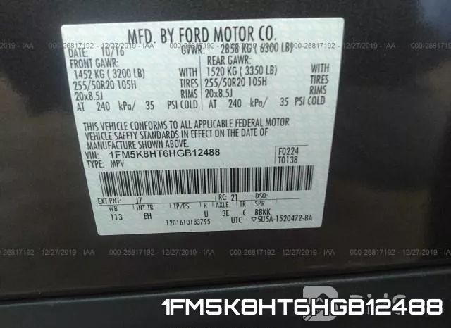 1FM5K8HT6HGB12488
