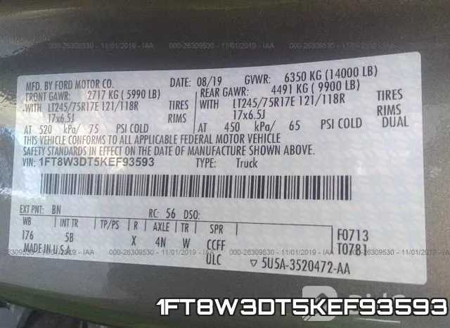 1FT8W3DT5KEF93593