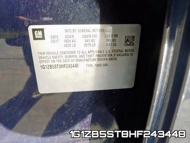 1G1ZB5ST8HF243448
