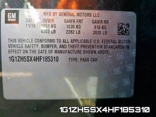 1G1ZH5SX4HF185310