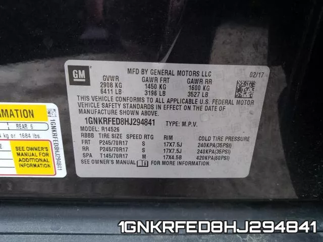 1GNKRFED8HJ294841