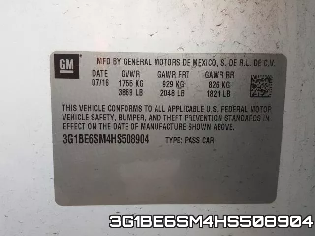 3G1BE6SM4HS508904
