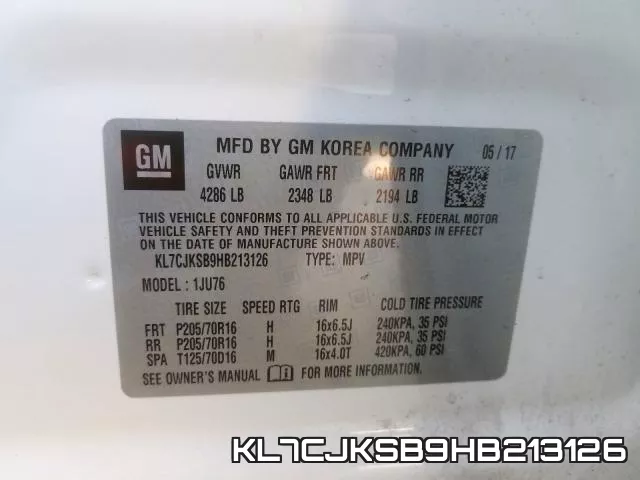 KL7CJKSB9HB213126