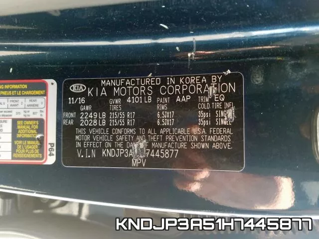 KNDJP3A51H7445877