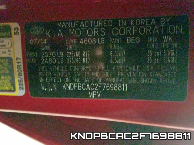 KNDPBCAC2F7698811