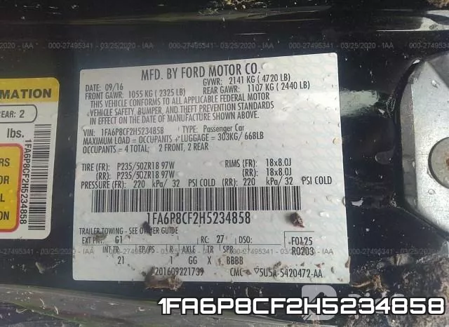 1FA6P8CF2H5234858
