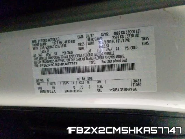1FBZX2CM5HKA57747