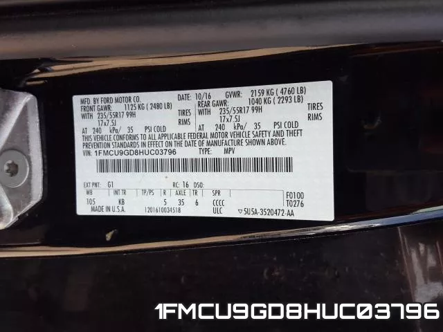 1FMCU9GD8HUC03796