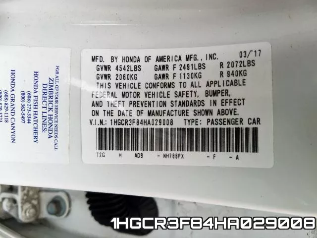 1HGCR3F84HA029008
