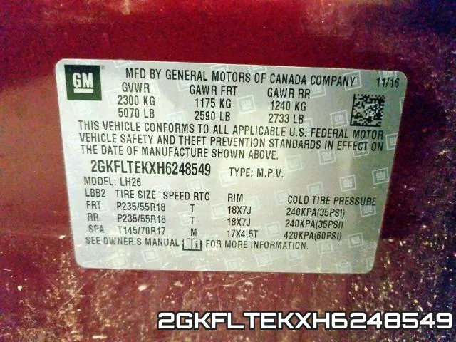 2GKFLTEKXH6248549